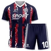 迷彩縞ユニフォーム サッカー